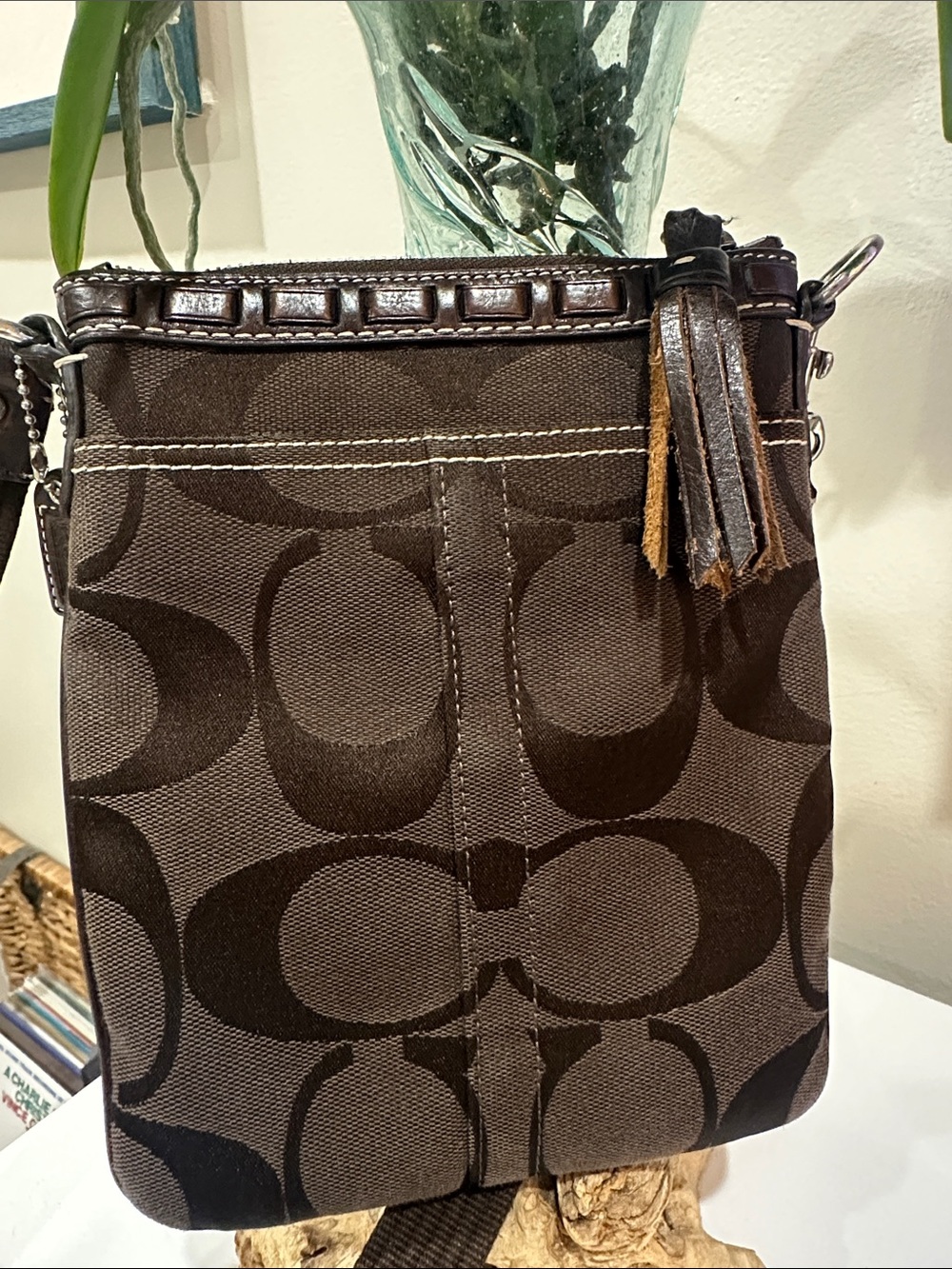 Coach Y2K Signature C Crossbody with Suede, Snakeskin and Patent - Picture 5 of 10